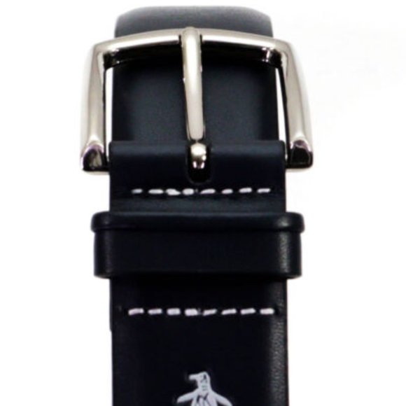 AN ORIGINAL PENGUIN Navy Blue Cow Hide - Picture 2 of 7